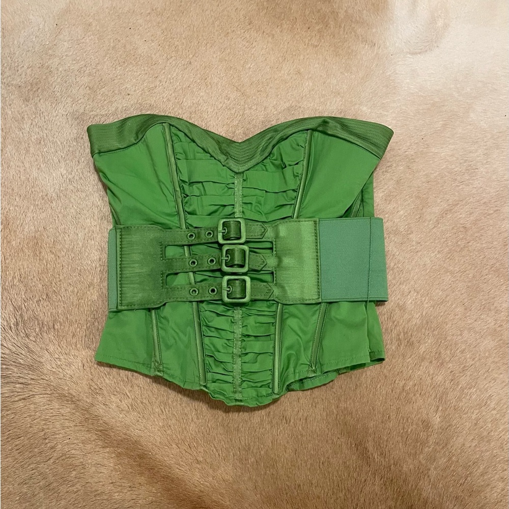 Bebe Vibrant Green Top